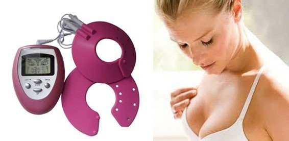 Breast myostimulation